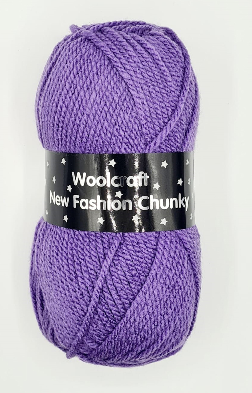 New Fashion Chunky Yarn 10 x 100g Balls Violet